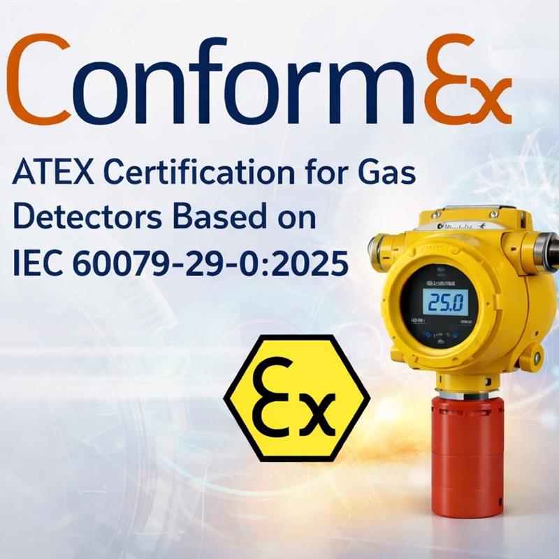 Certificazione ATEX per rilevatori di gas basata su IEC 60079-29-0:2025